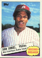 1985 Topps Baseball Cards      008      Juan Samuel RB